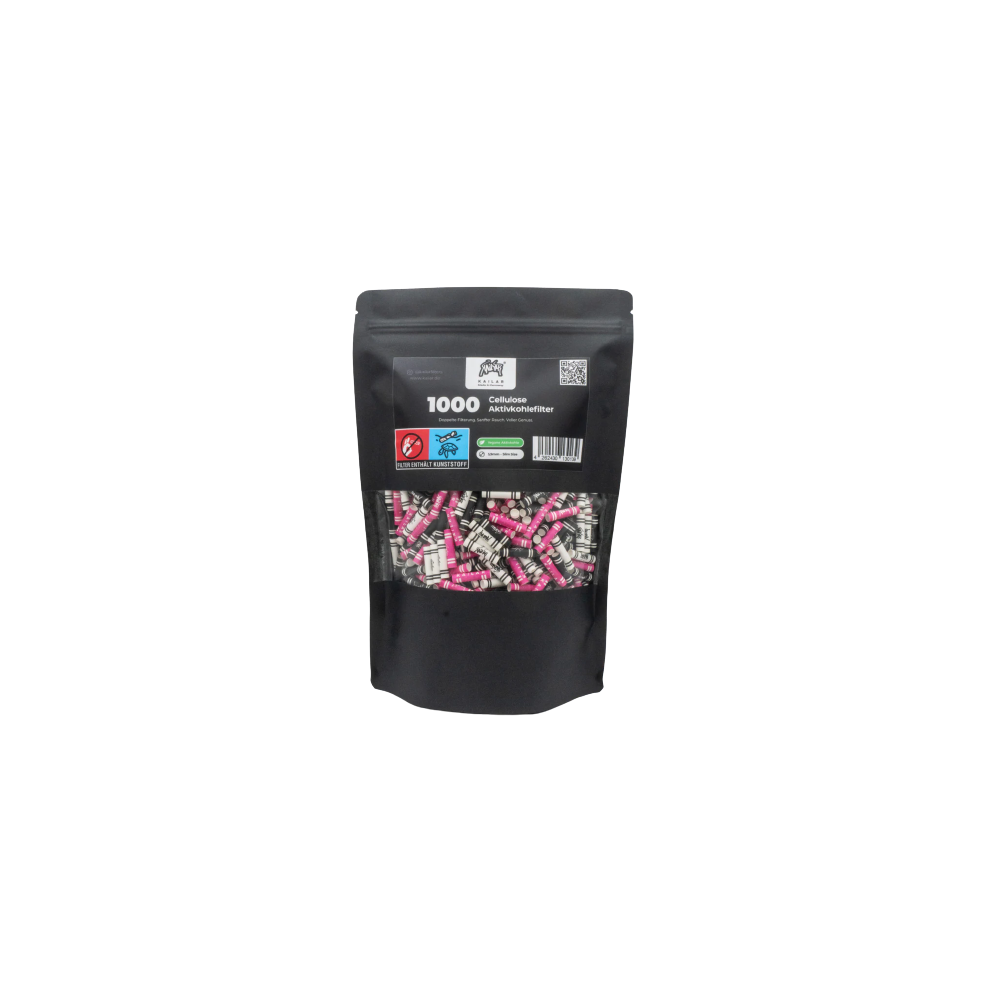1000 Cellulose Slim Aktivkohlefilter