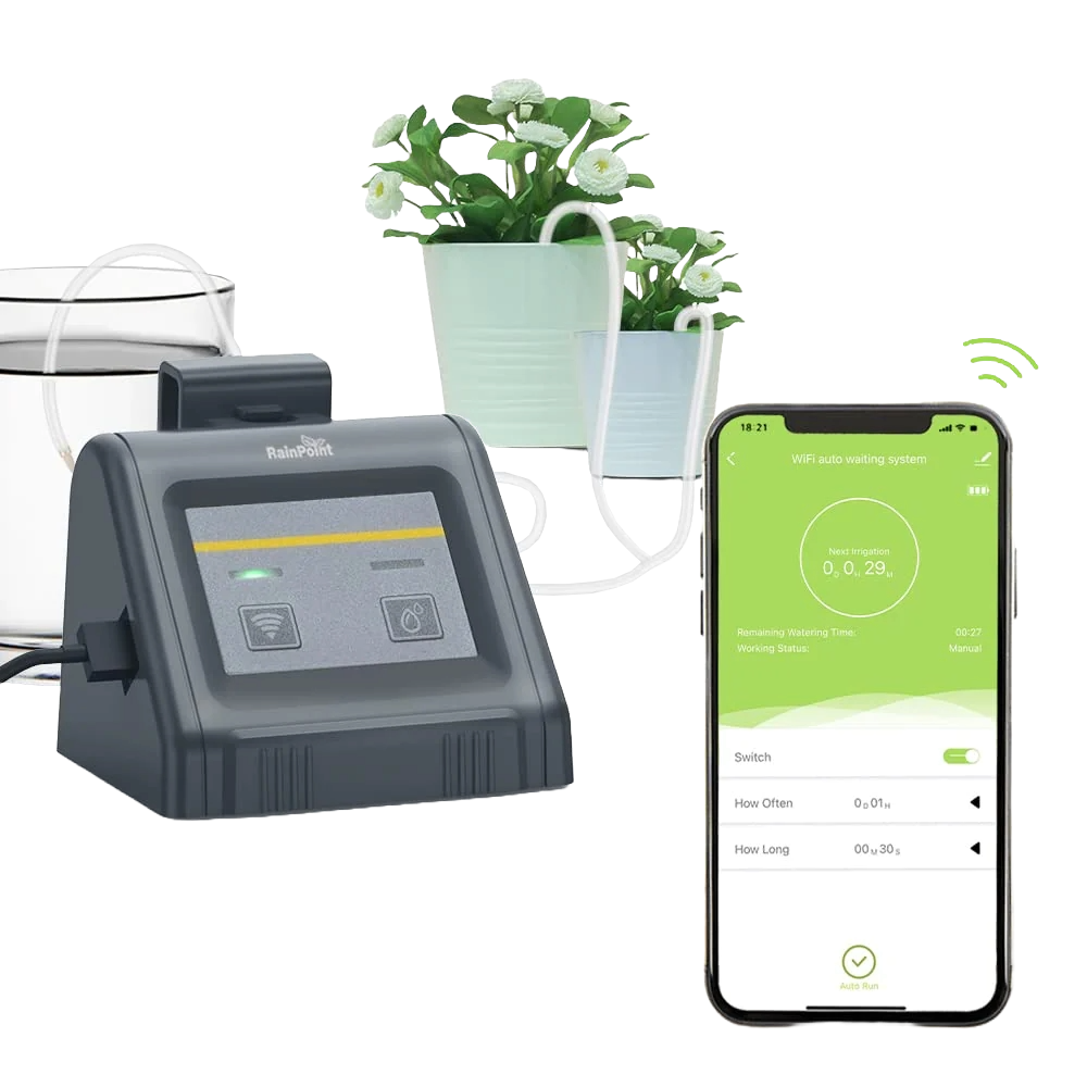 RainPoint Wi-Fi App-Controlled Indoor Irrigation Kit for Potted Plants
