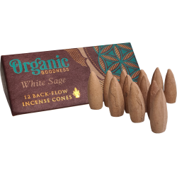 Organic Goodness Back Flow Räucher-Kegel, Incense Cone White Sage