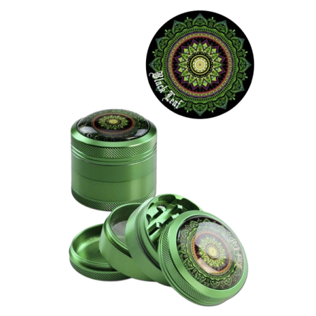 Mandala Dome Green Alu-Grinder, 50mm, 4parts