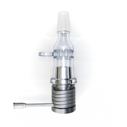 Graveda ball vape with titanium head and 4mm terppearls for excellent taste and vapor