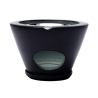 Incense burner soapstone black