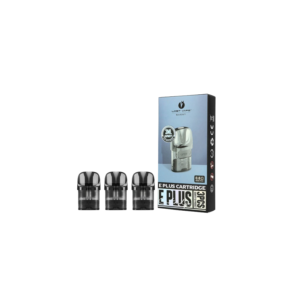 Lost Vape E-Plus Pod/Cartridge, 3ml, 3Stk,