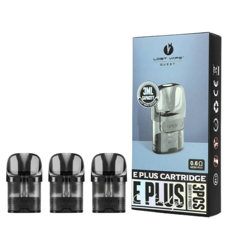 Lost Vape E-Plus Pod/Cartridge, 3ml, 3Stk,