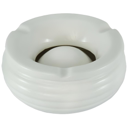 Windascher "Keramik-Weiss" mit Rillen 14cm