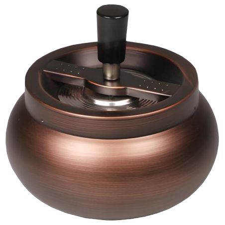 Rotary ashtray Belly Matt, 13cm, Copper