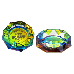 RAW Cendrier en verre Prism Arc-en-ciel