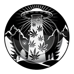 Metal Ashtray 420 ALIENS UFO