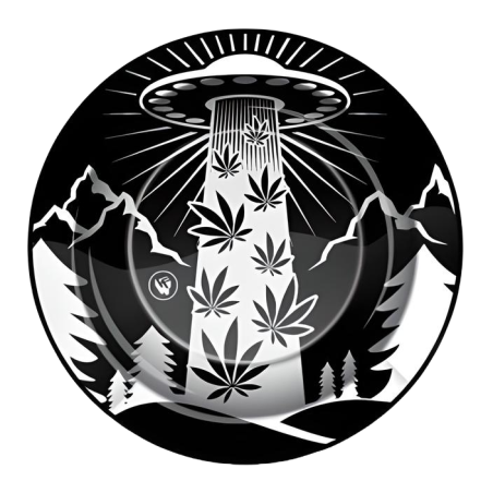Metal Ashtray 420 ALIENS UFO