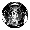 Metal Ashtray 420 ALIENS UFO