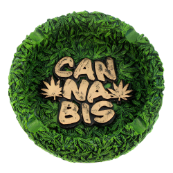 Resin Ashtray Cannabis 13cm