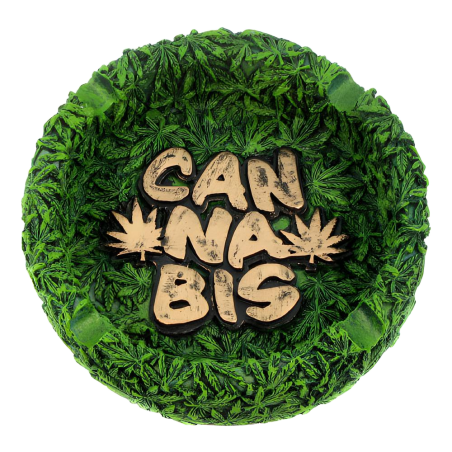 Resin Ashtray Cannabis 13cm