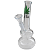 Black Leaf Doppelkugel Glass Bong