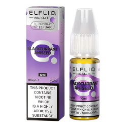 Elfliq Blackcurrant Aniseed Nic Salts, 10ml