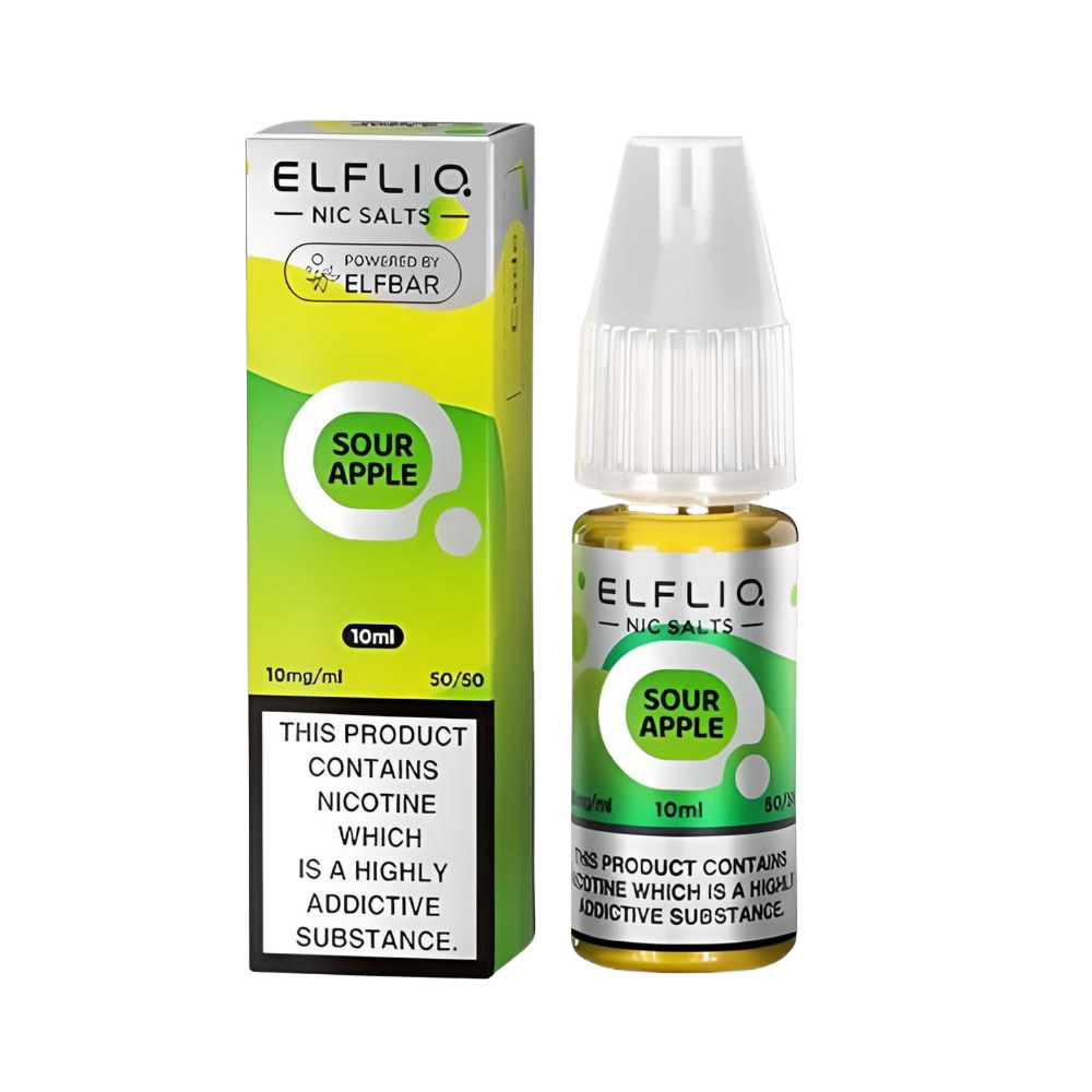 Elfliq Sour Apple Nic Salts, 10ml