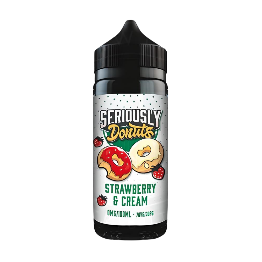 Doozy Vape Seriously Donuts Strawberry & Cream, 100ml, Shortfill