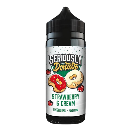 Doozy Vape Seriously Donuts Strawberry & Cream, 100ml, Shortfill