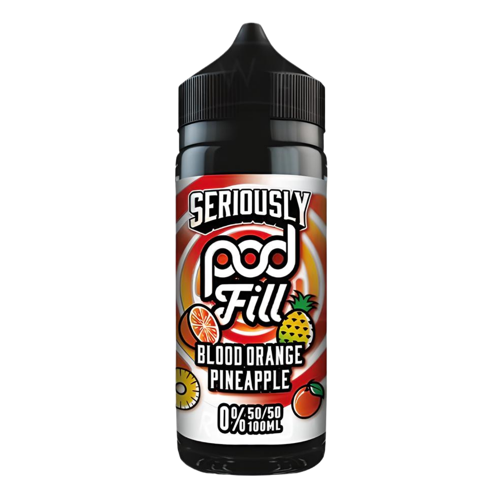 Doozy Vape Seriously Pod Fill Blood Orange Pineapple, 100ml, Shortfill