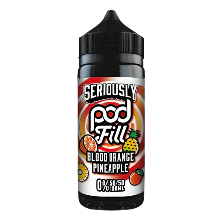Doozy Vape Seriously Pod Fill Blood Orange Pineapple, 100ml, Shortfill
