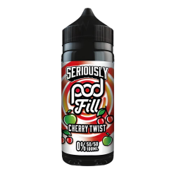 Doozy Vape Seriously Pod Fill Cherry Twist, 100ml, Shortfill