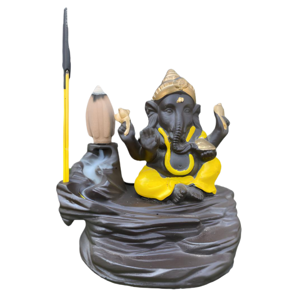 Räucherkegel Halter Ganesha
