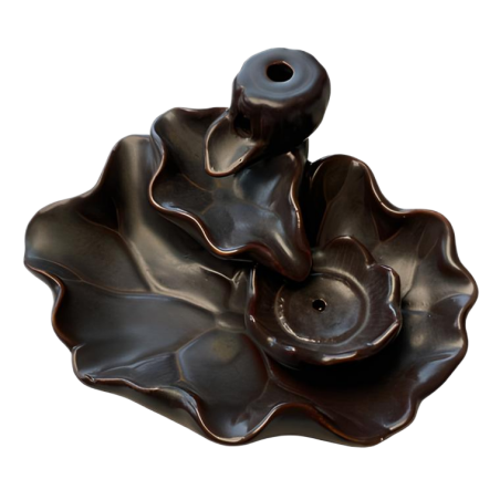 Incense Cone Holder Lotus Pond