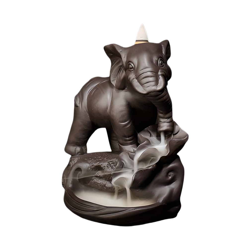 Räucherkegel Halter Elefant