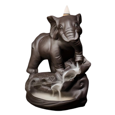 Räucherkegel Halter Elefant
