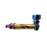 Wildfire Screw pipe with hemp motif and sieve