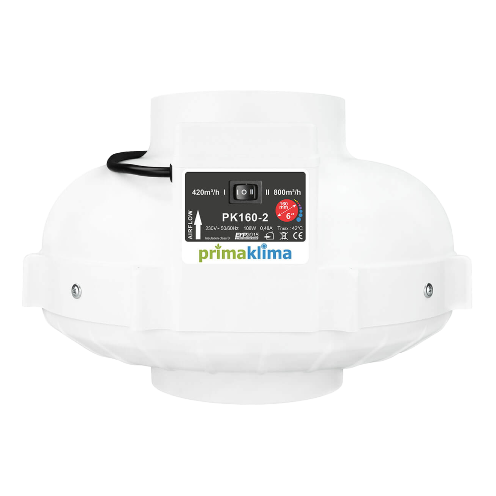 Prima Klima Ventilateur Pipe PK-160-2 Two-Speed
