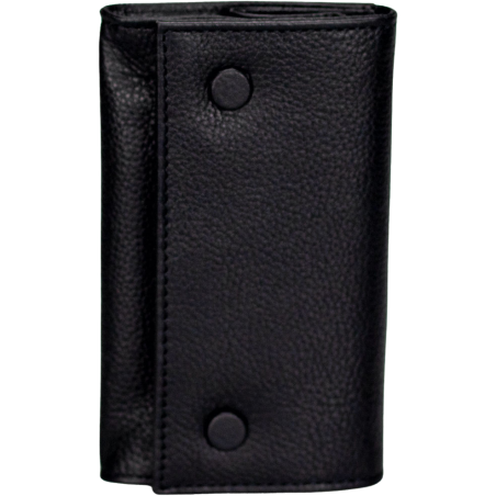 Wellauer Roll-up pouch ‘Black’ genuine leather