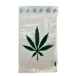 Mini Grip Hemp Leaf 70x100mm, 0.05mm, 100pcs