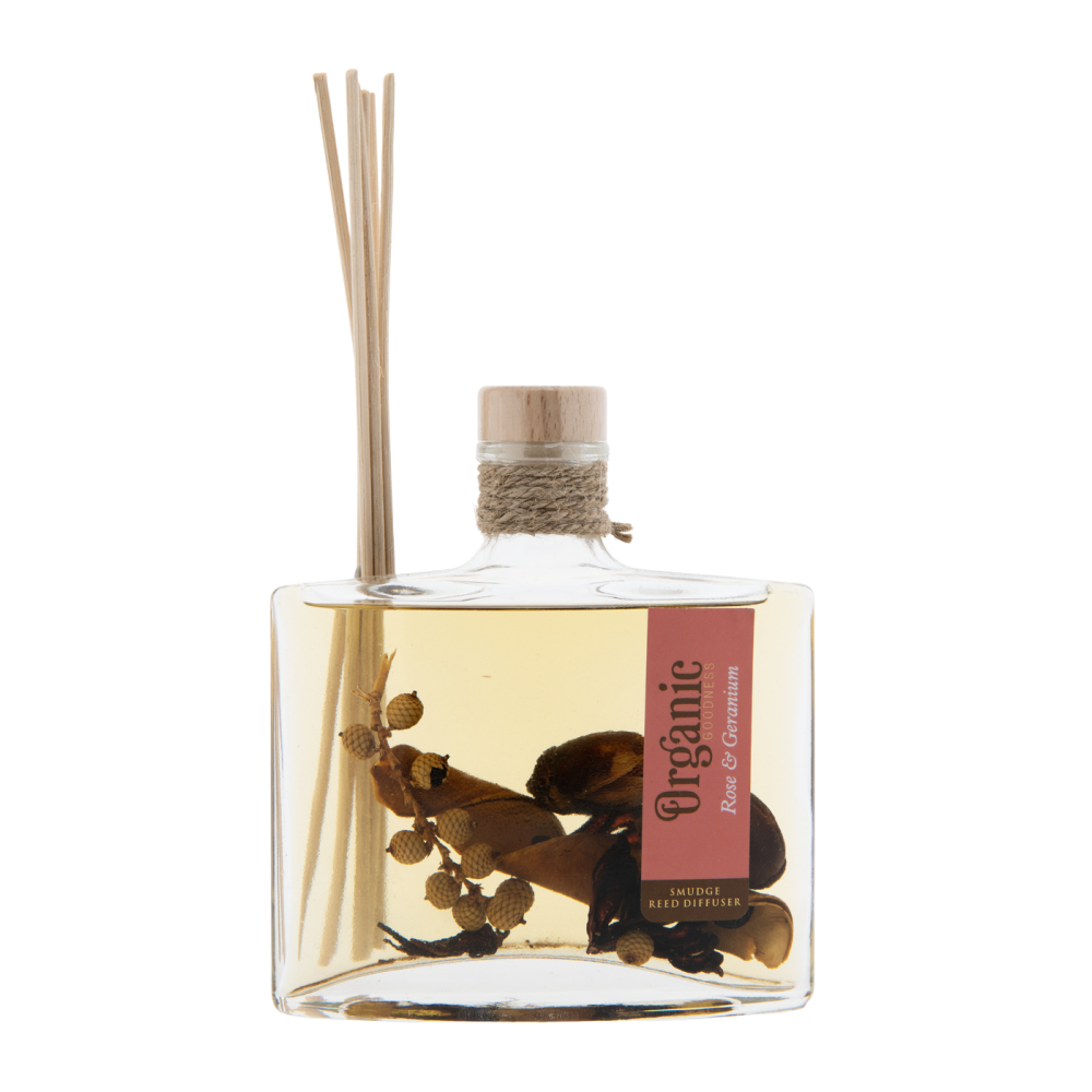 Rose et géranium Organic Reed Diffuser