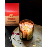 Bougie en cire de soja bio Rose et géranium