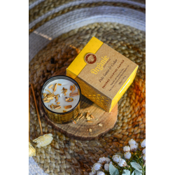 Bougie en cire de soja bio Palo Santo et cèdre