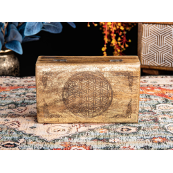 Blume des Lebens Holzbox
