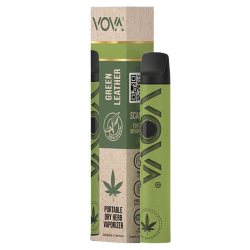 Portable Dry Herb Vaporizer – Green Leather