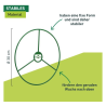 Windhager Plant ring 30 cm – set of 3 for stabilisation and growth guidance