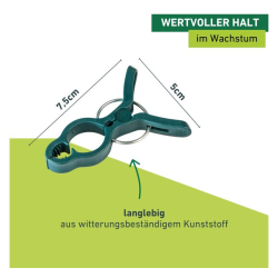 Windhager FIX plant clips – set of 12 for easy plant fastening