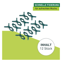 Windhager Pflanzenclips FIX – 12er-Set zur einfachen Pflanzenbefestigung