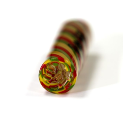 Pure Hits Tip 10 mm Rasta – Stylischer Glastip mit Vortex-Kühlung