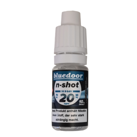 Bluedoor n-shot Nikotin Shot 70VG / 30PG, 20mg