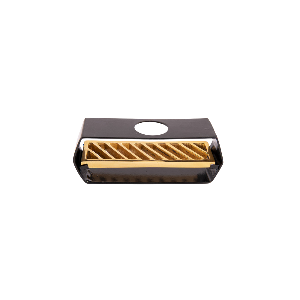 Berk Räucherhalter für Palo Santo – edler Halter in Schwarz-Gold