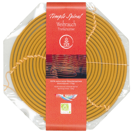 Berk Naturreine Räucherspirale mit Weihrauch – 1 Tag Brenndauer