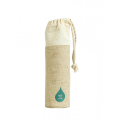 OmWater water bottle – 1.2L carafe made from blue recycled glass