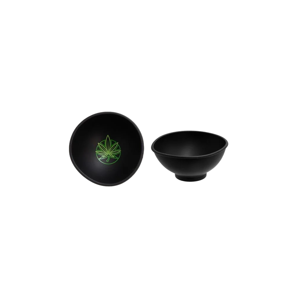 Mischschale aus Silikon Hemp Leaf Design, ø 70x30mm