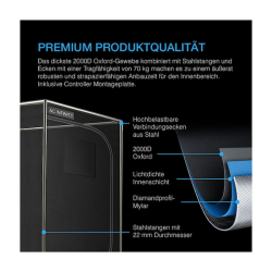AC Infinity Système de tente de culture Advance Grow 90x90x180, kit 3 plantes