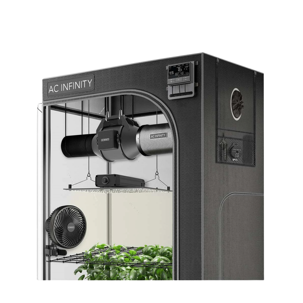 AC Infinity Advance Grow Tent System 90x90x180, 3 plant set