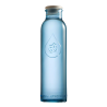 Berk OmWater Wasserflasche – 0.5L Karaffe aus blauem Recyclingglas