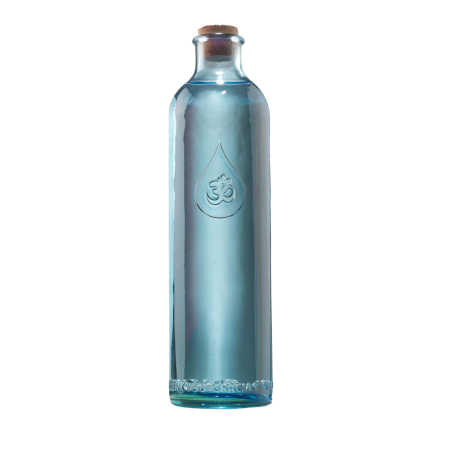 Berk OmWater water bottle – 1.2L carafe made from blue recycled glass